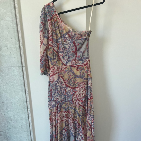 Veronica Beard Silk One Shoulder Dress - Picture 4 of 7